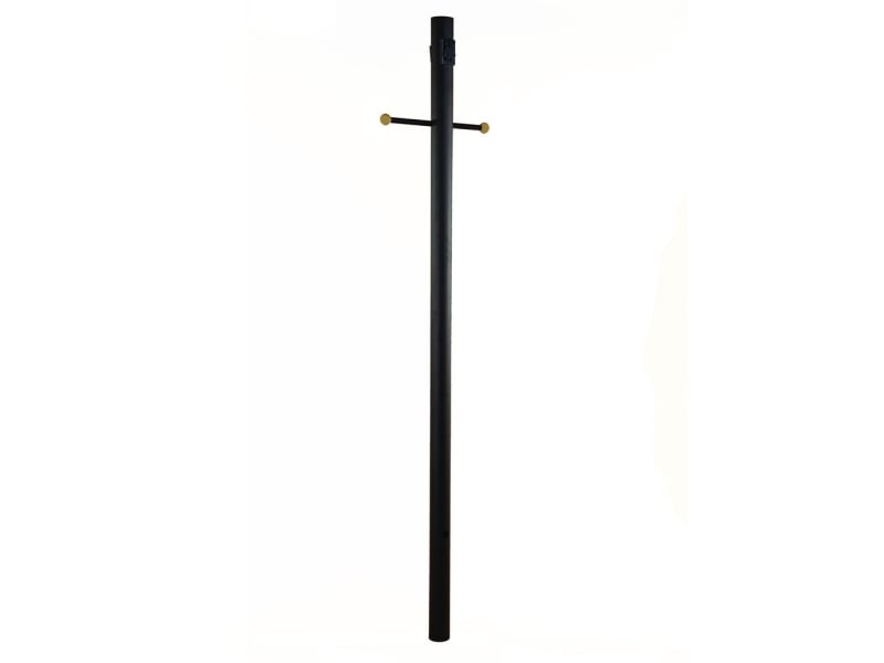 7-ft Direct Burial Post w/ Photocell, Outlet, & Crossarm Direct Burial Lamp Posts