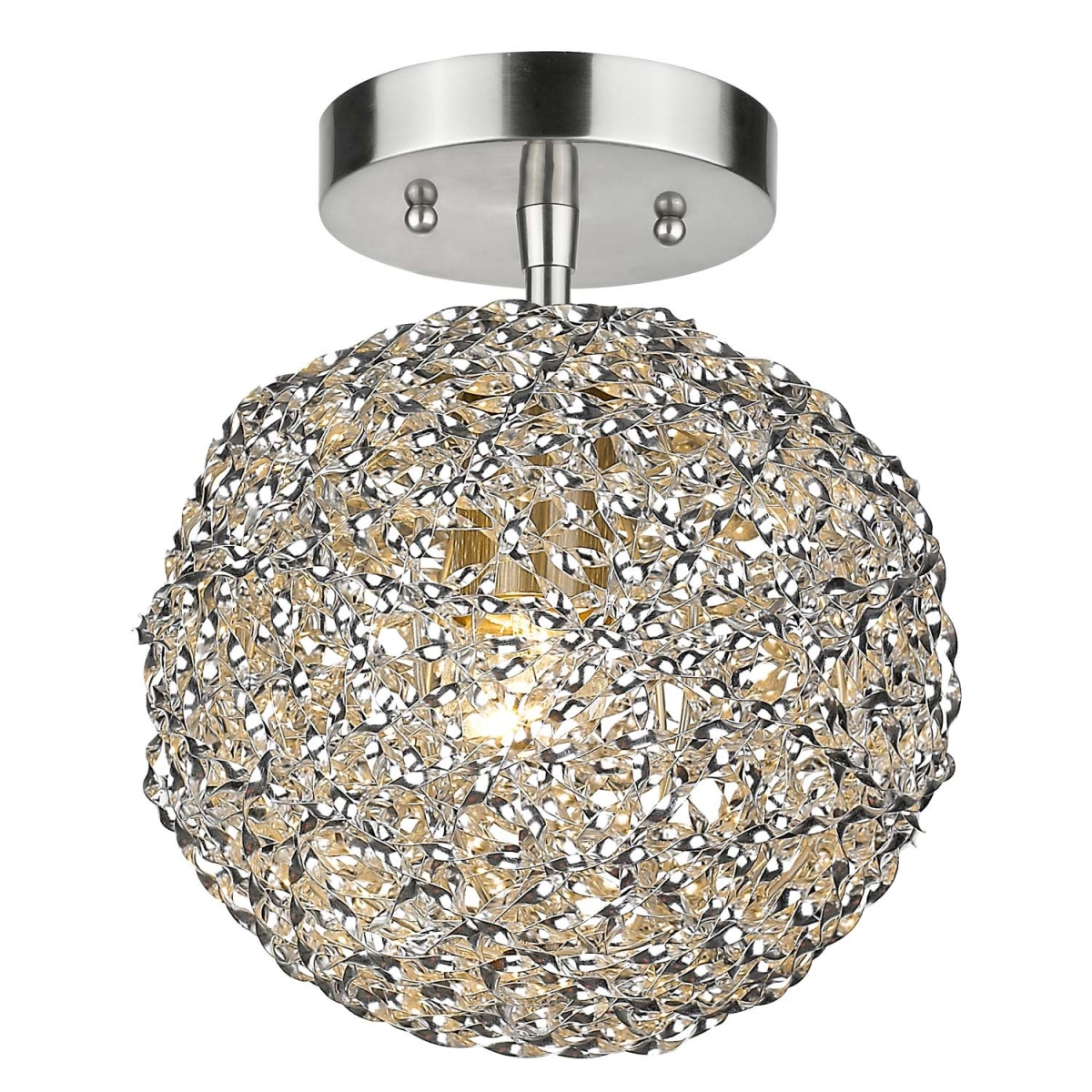 Snow 1-Light Convertible Flushmount - Image 2