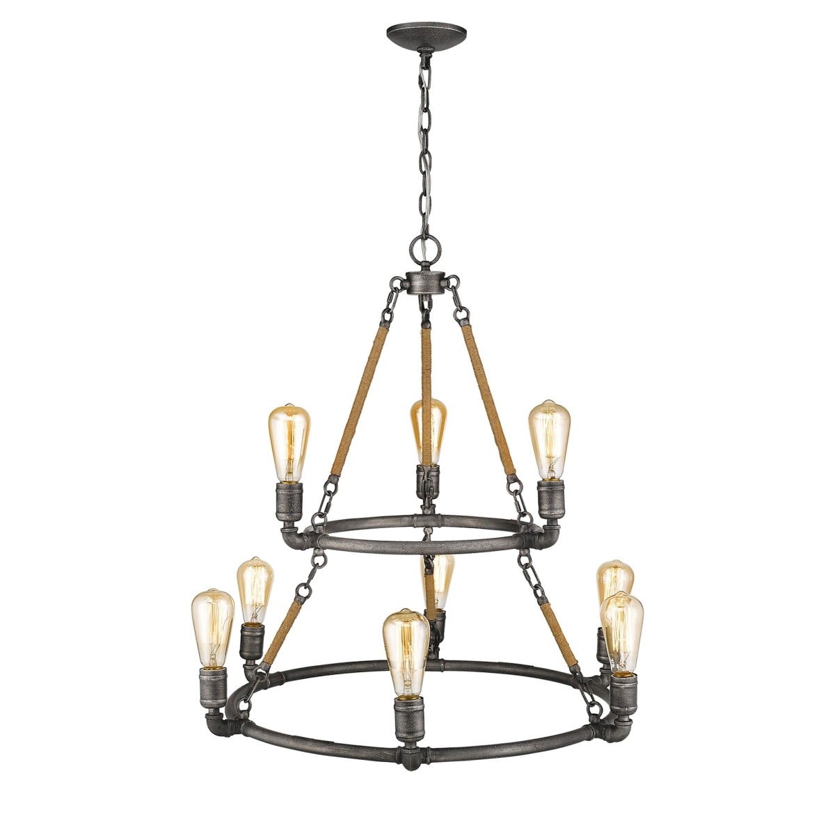 Grayson 9-Light Antique Chandelier - Image 3