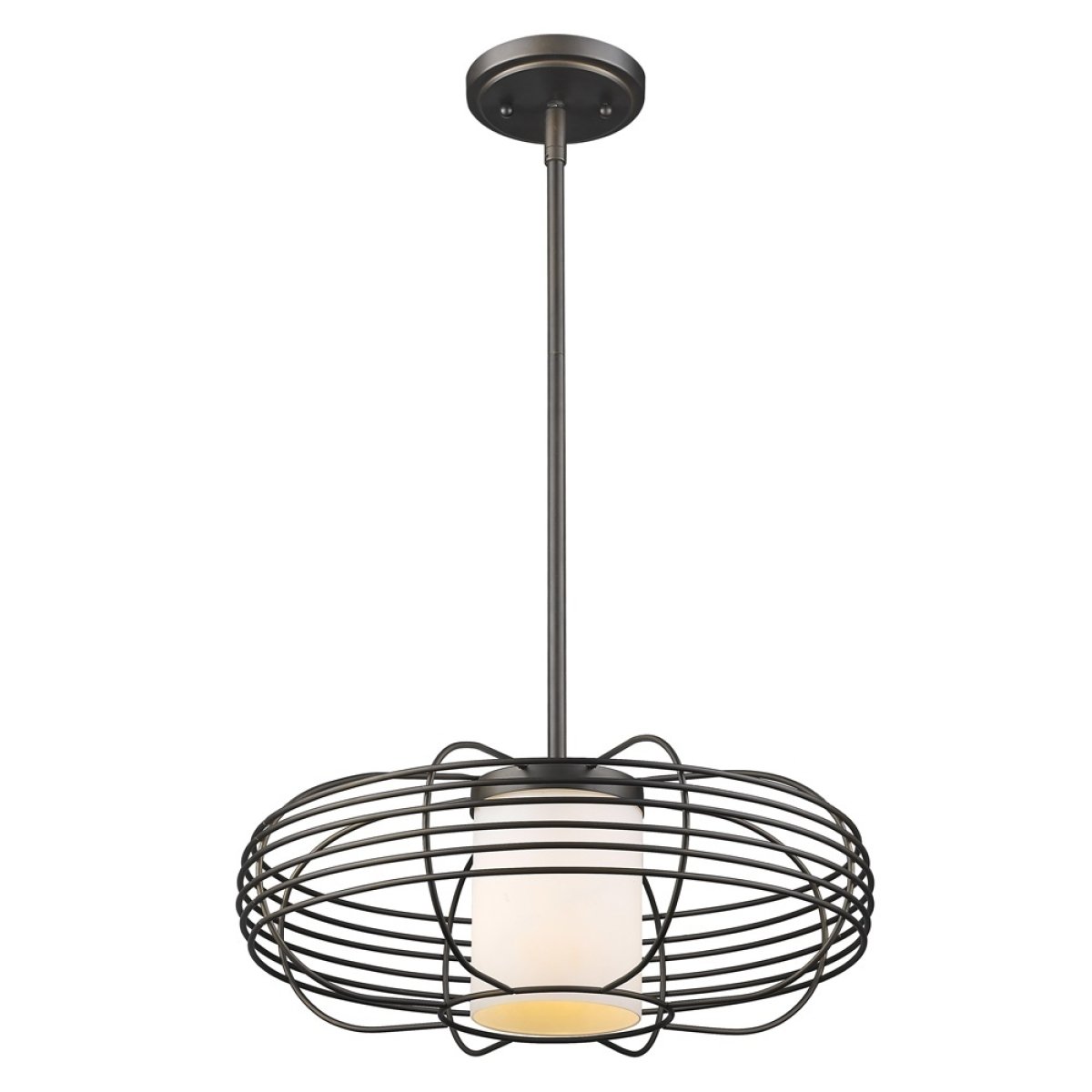 Loft 1-Light Wire Globe Indoor Pendants & Foyer Lights 3